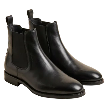 Black chelsea boots