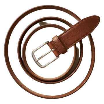 Brown leather belt