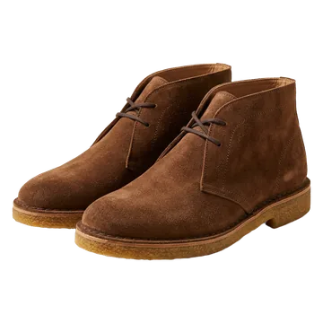 Brown suede chukka boots