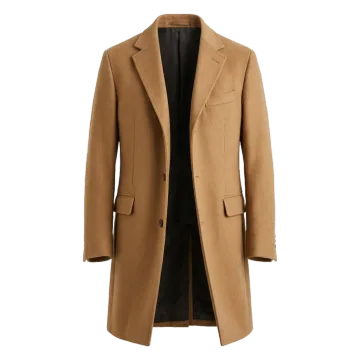 Camel wool overcoat