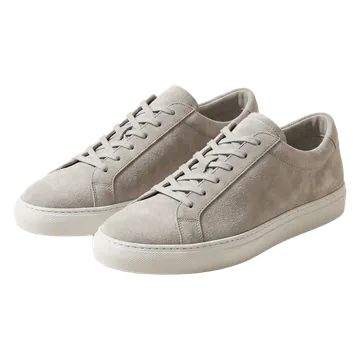 Grey suede sneakers
