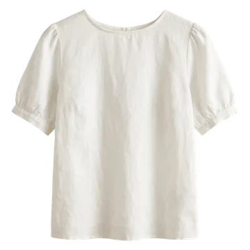 White linen blouse