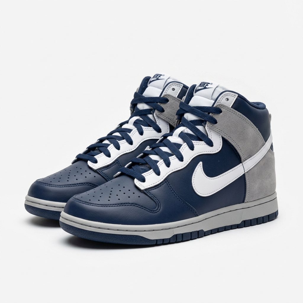 Navy Jordan sneakers